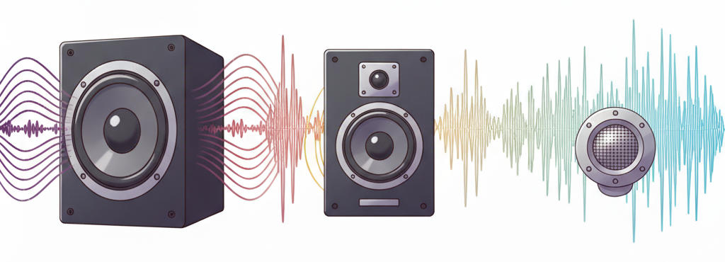 スピーカーのドライバーユニットの説明イラスト